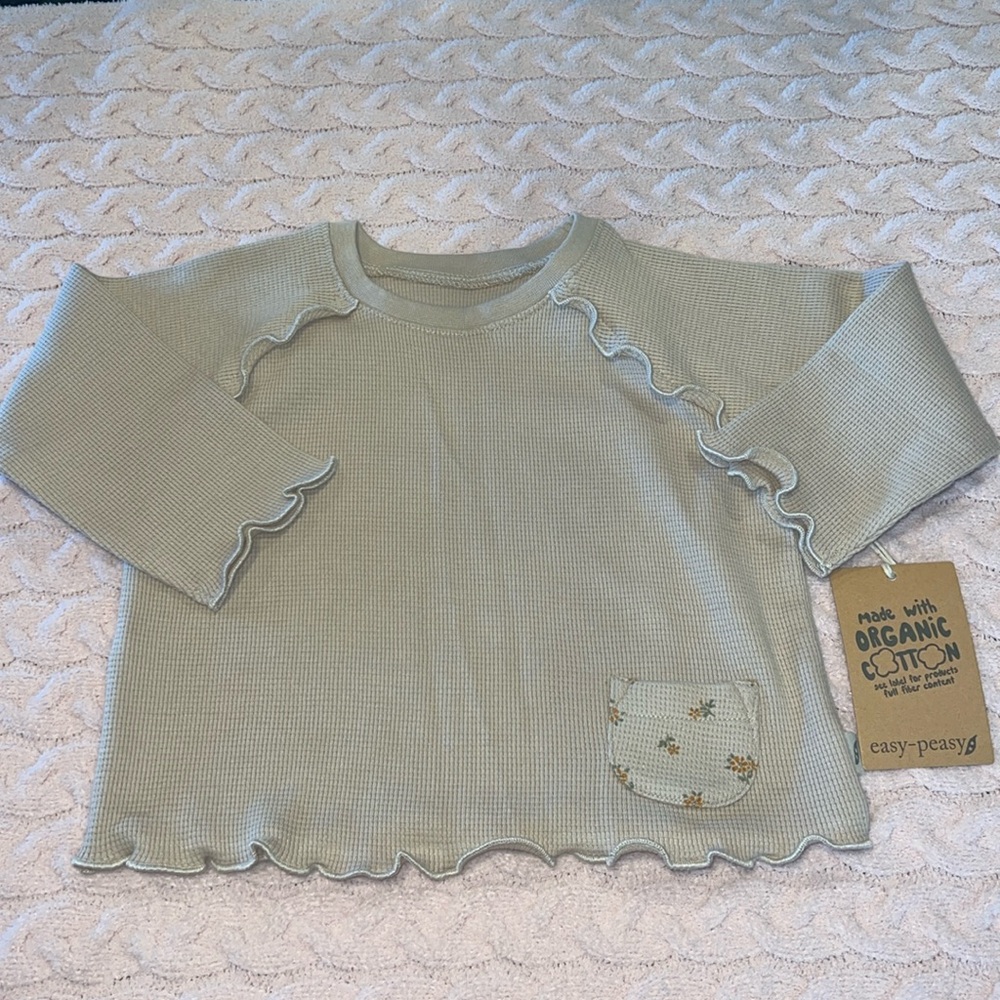 Organic Cotton Kids Top - Green